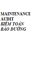 Maintenance Audit